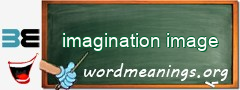 WordMeaning blackboard for imagination image